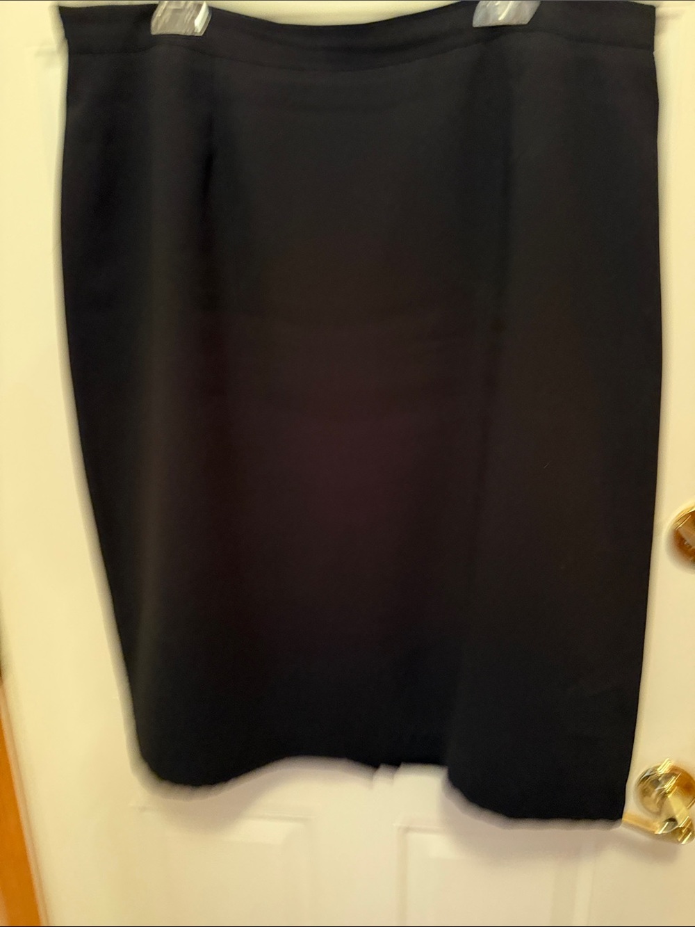 Kasper Black Fully-Lined Skirt 18W